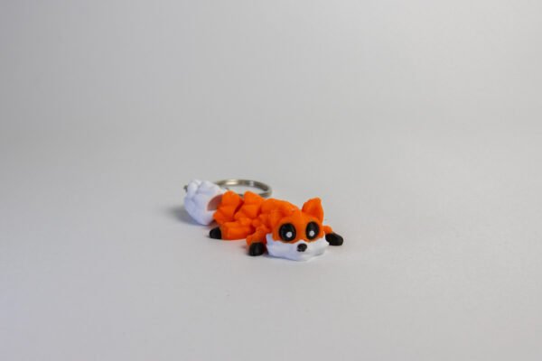 Flexi Fox Keychain – Adorable Articulated 3D Printed Charm - Image 5