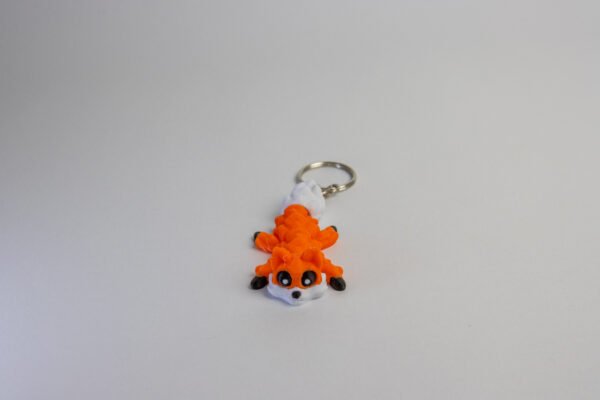 Flexi Fox Keychain – Adorable Articulated 3D Printed Charm - Image 3