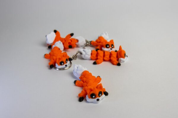 Flexi Fox Keychain – Adorable Articulated 3D Printed Charm