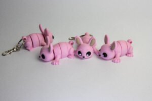 BUNNY FEW, PINK, ,KEYCHAIN