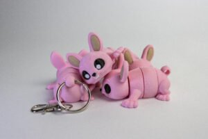 BUNNY CUTE, PINK, ,KEYCHAIN