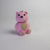 Flexi Sitting Bear Keychain – Cute Pink 3D Printed Charm - Image 7