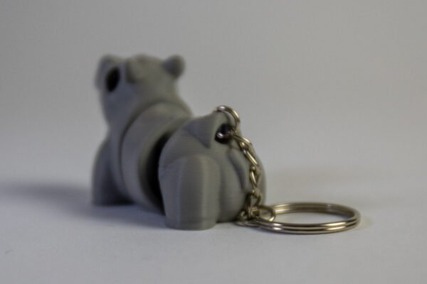Flexi Hippo Keychain – Adorable Articulated 3D Printed Charm 🦛✨ - Image 11