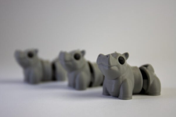 Flexi Hippo Keychain – Adorable Articulated 3D Printed Charm 🦛✨ - Image 8