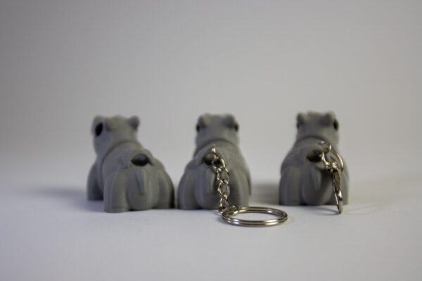Flexi Hippo Keychain – Adorable Articulated 3D Printed Charm 🦛✨ - Image 7
